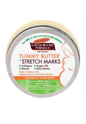 Масло против растяжек в области живота с маслом какао и лавандой, 125 г.